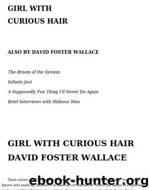 Girl with Curious Hair by me