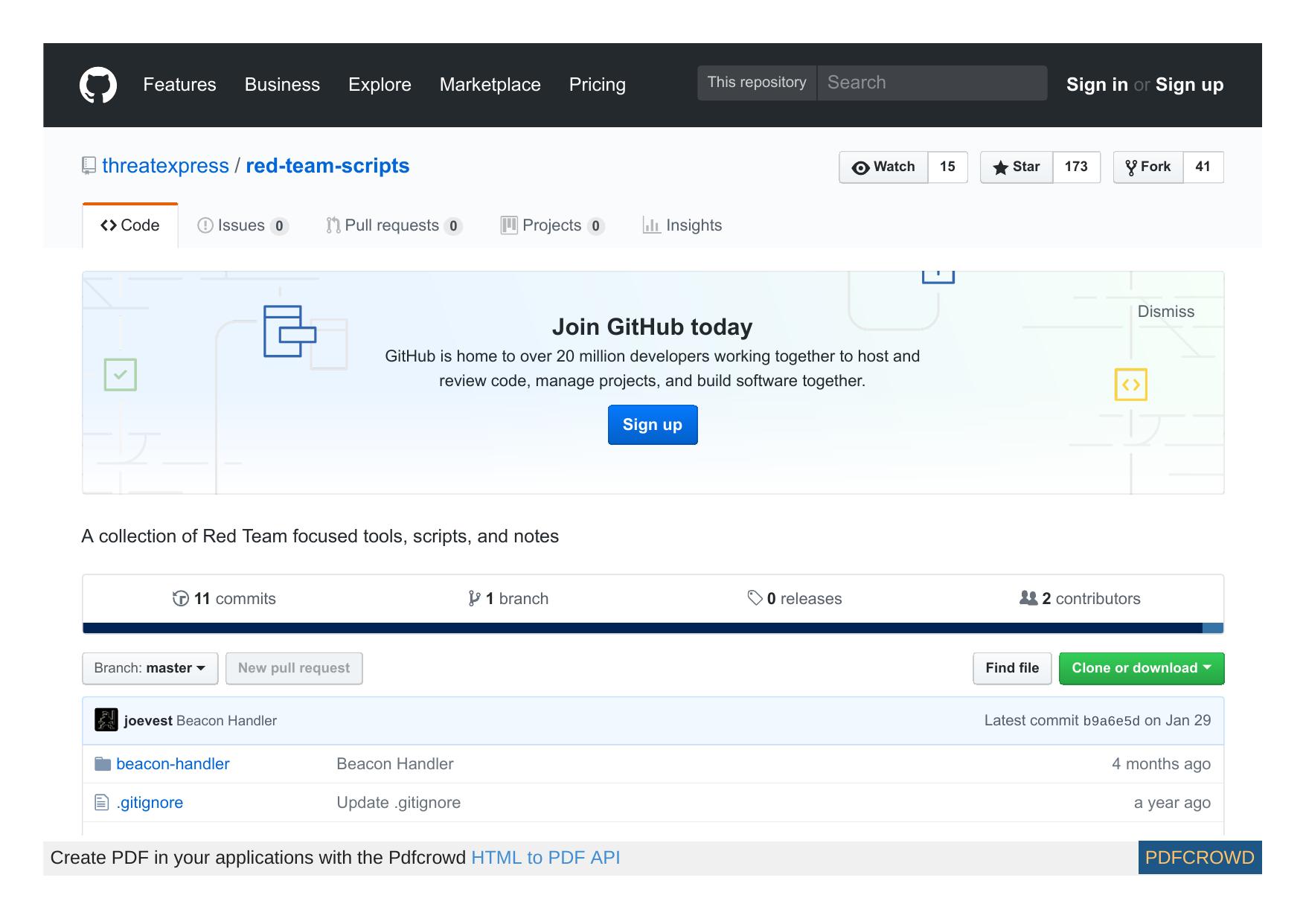GitHub - threatexpressred-team-scripts: A collection of Red Team focused tools, scripts, and notes by Unknown