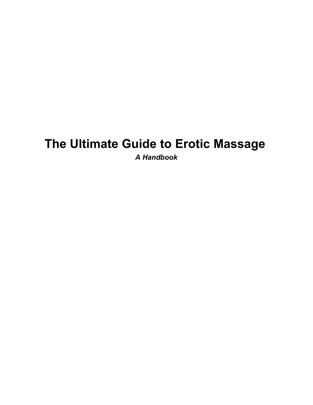 Giving Your Erotic Massage by Unknown