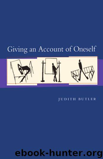 Giving an Account of Oneself by Judith Butler