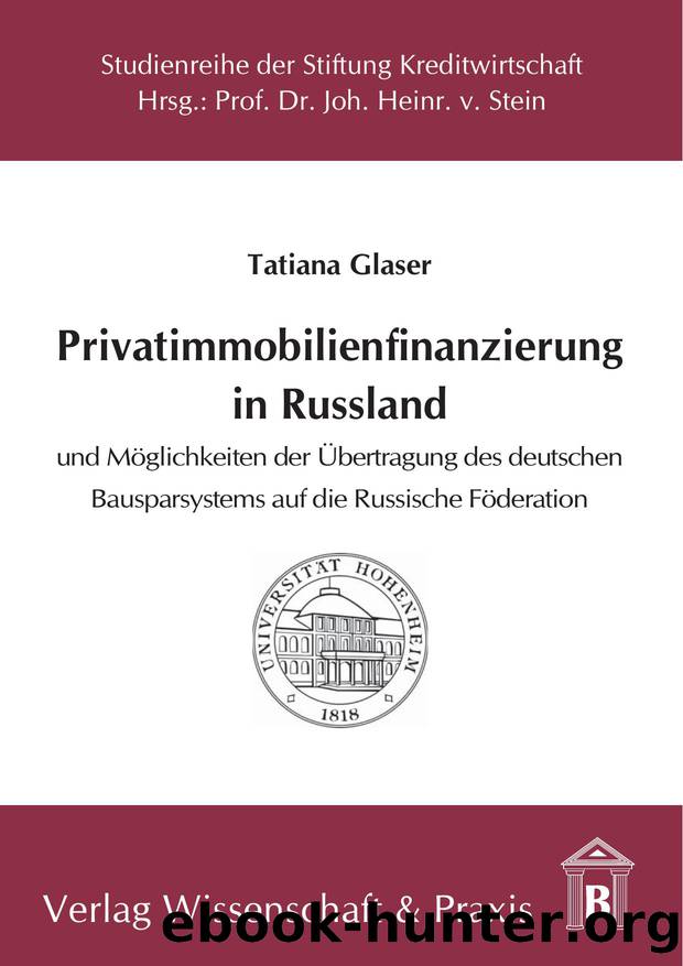 Glaser by Privatimmobilienfinanzierung in Russland (9783896442949)