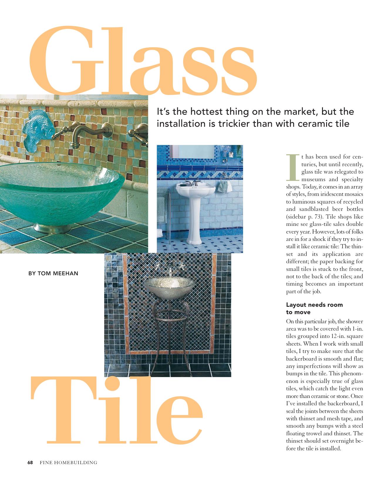 Glass Tile by Tom Meehan