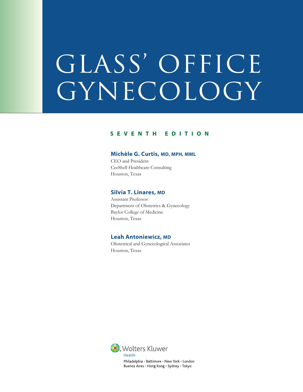 Glass' office gynecology by unknow