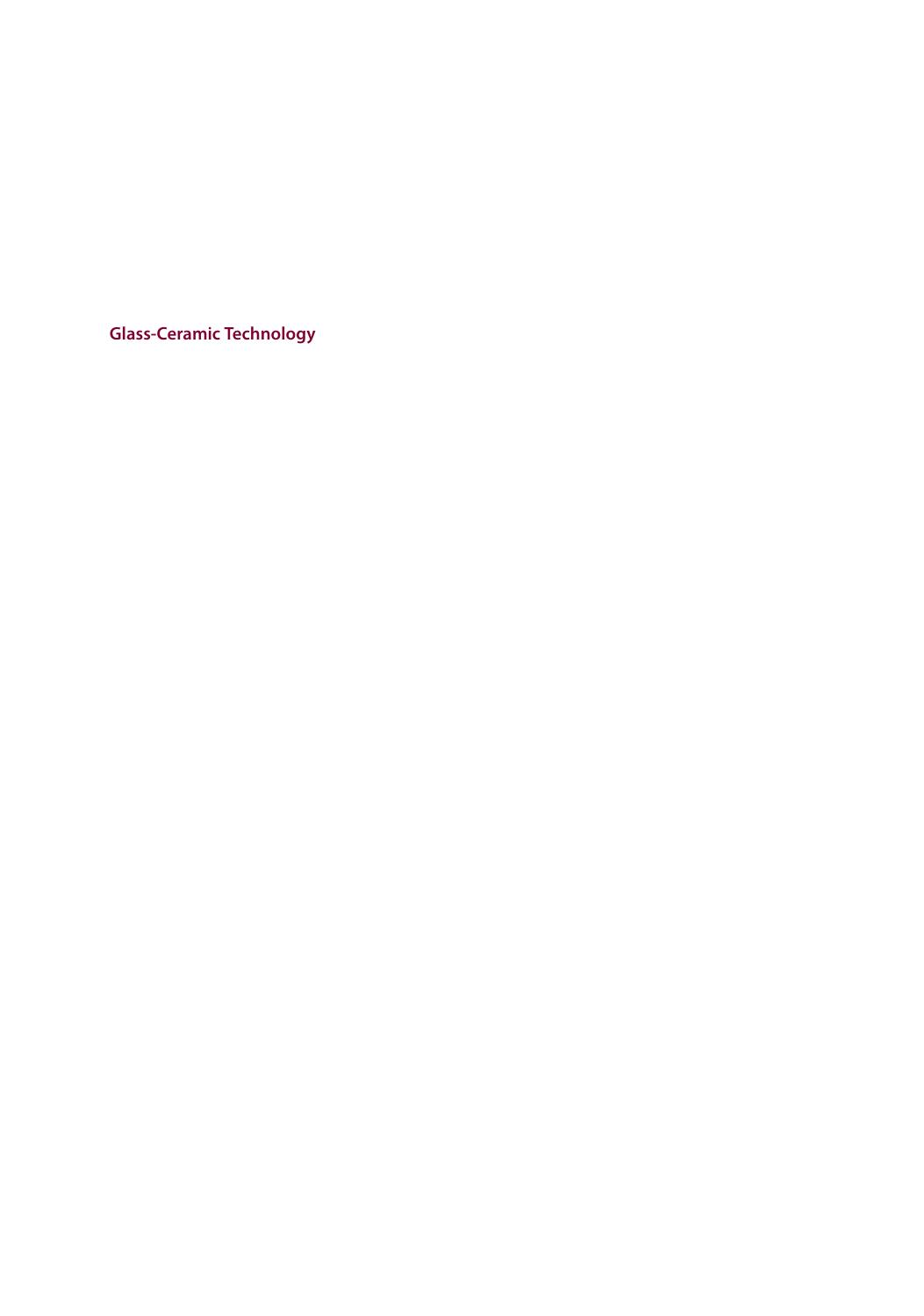 Glass-Ceramic Technology by Wolfram Holand; George H. Beall