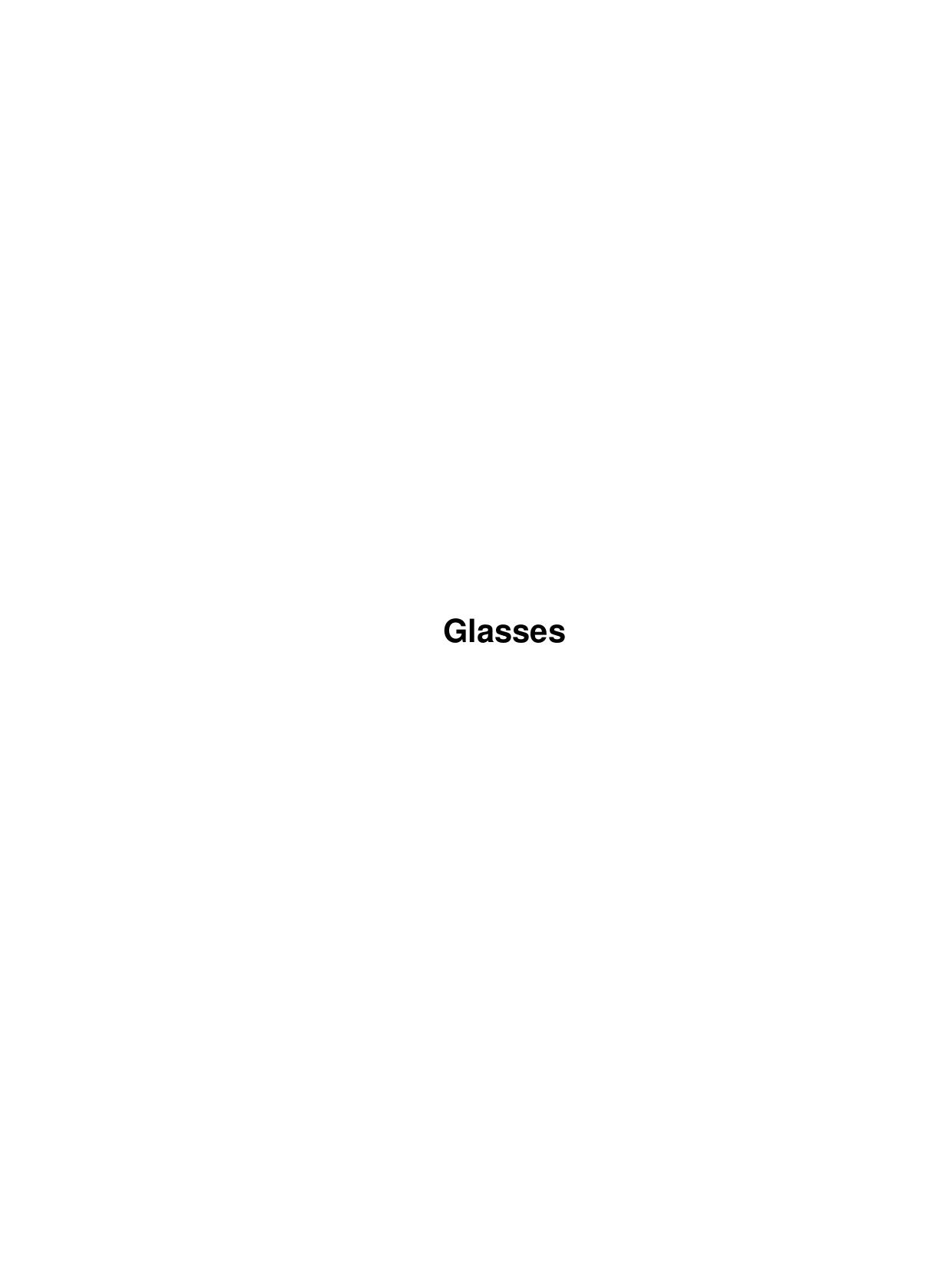 Glasses by Unknown