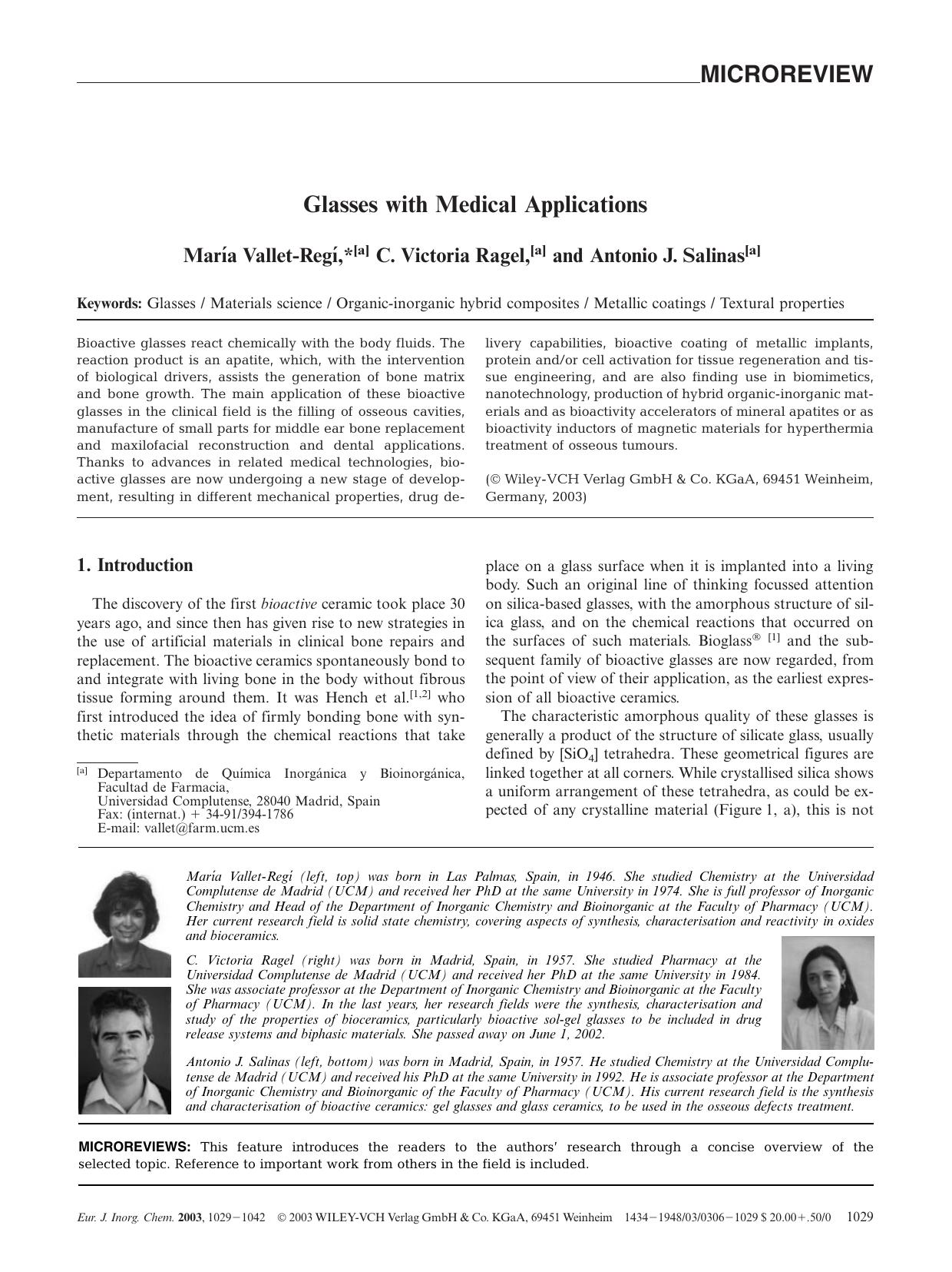 Glasses with Medical Applications by Unknown