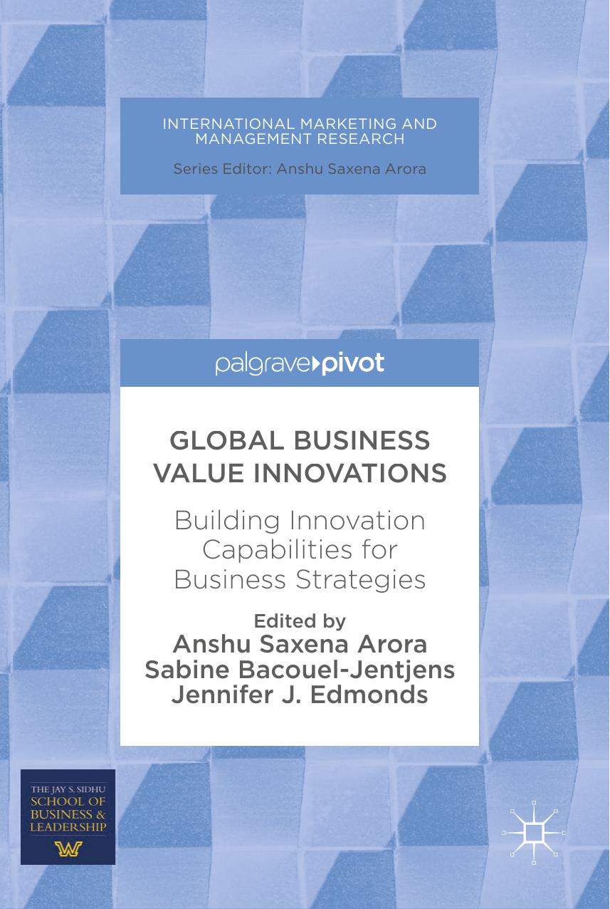 Global Business Value Innovations by Anshu Saxena Arora Sabine Bacouel-Jentjens Jennifer J. Edmonds