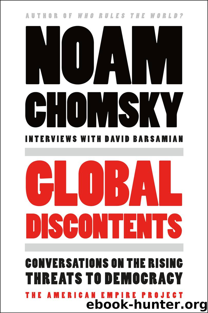 Global Discontents by Noam Chomsky