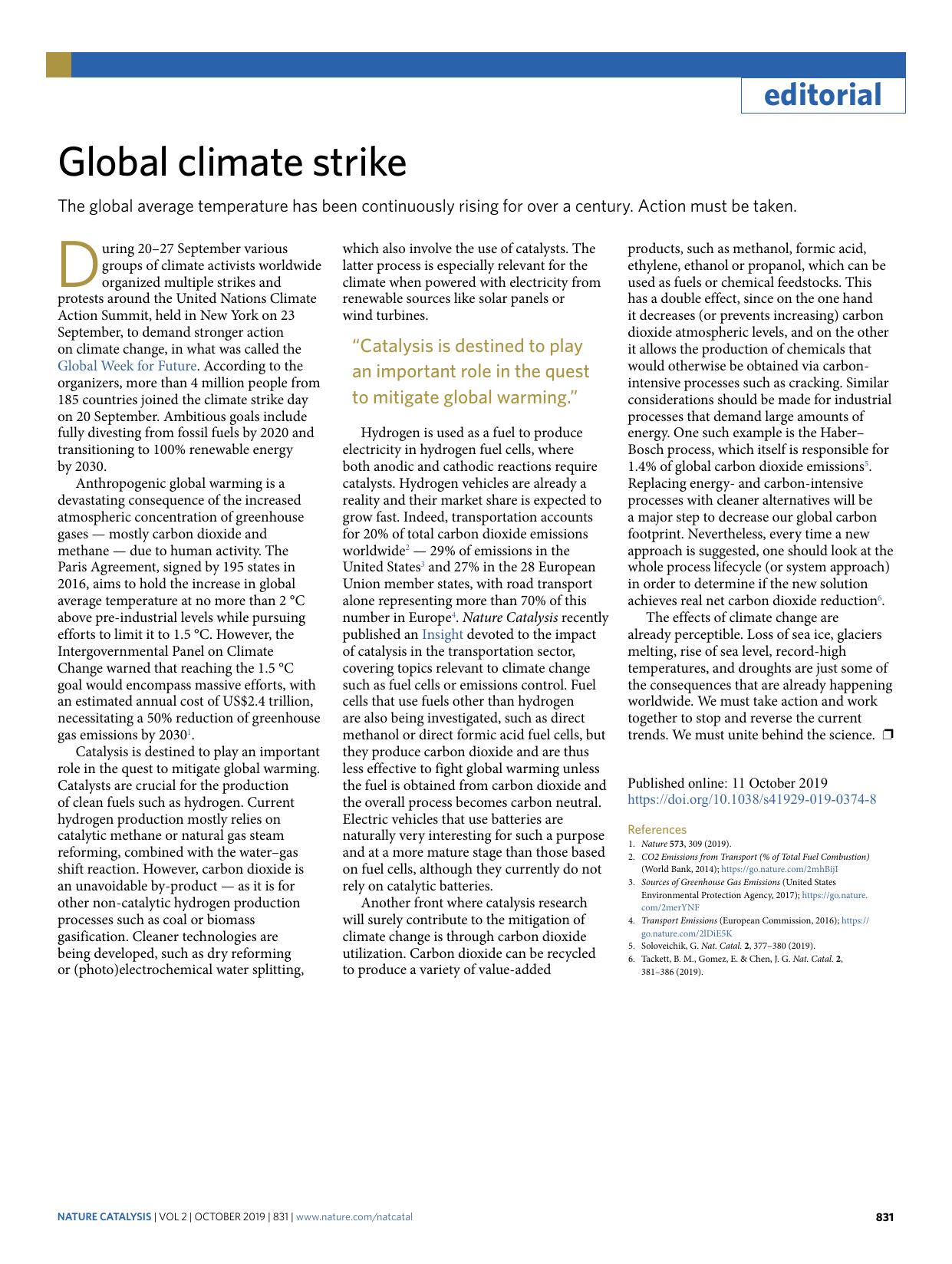 Global climate strike by Unknown