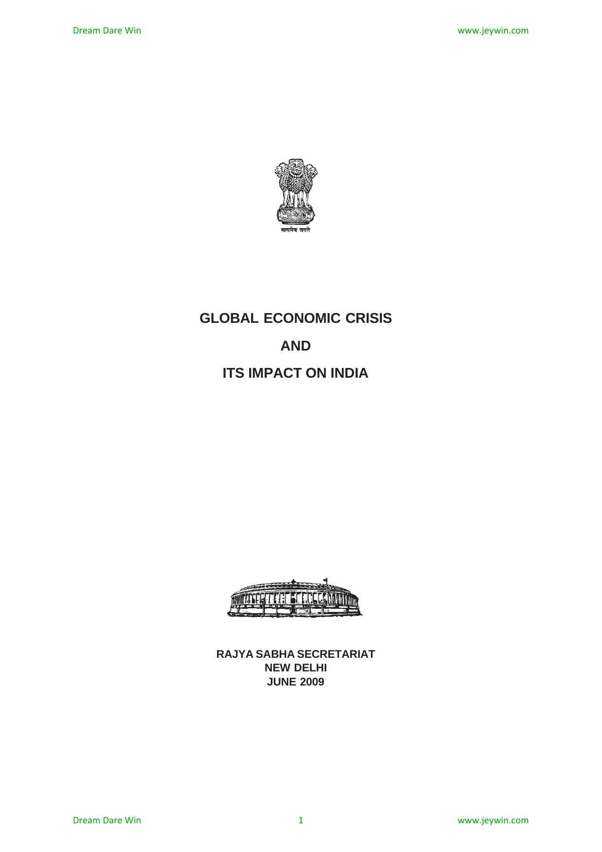 Global-Economic-Crisis-and-Its-Impact-on-India by Unknown
