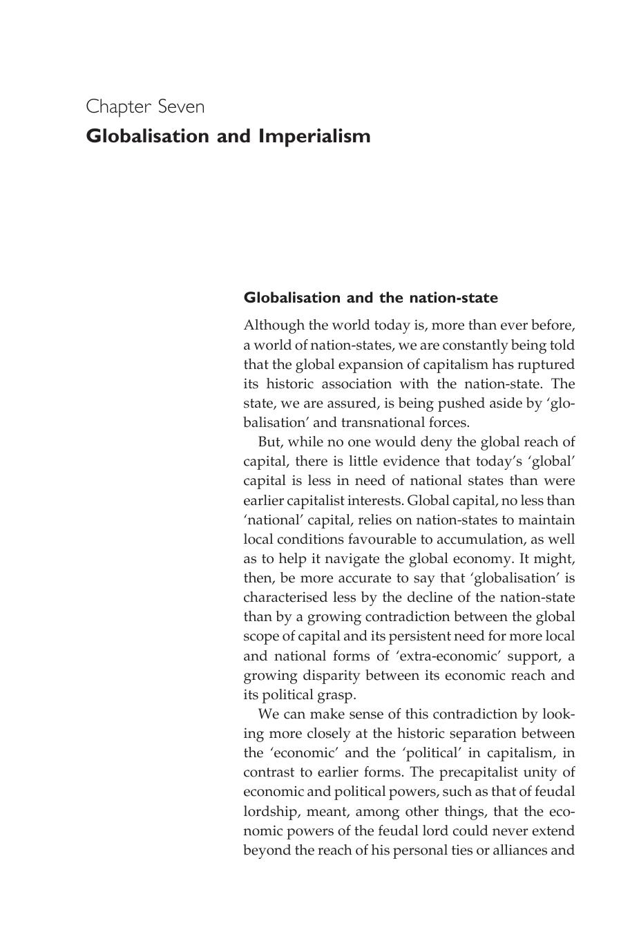 Globalization & Imperialism by Ellen Meiksins Wood