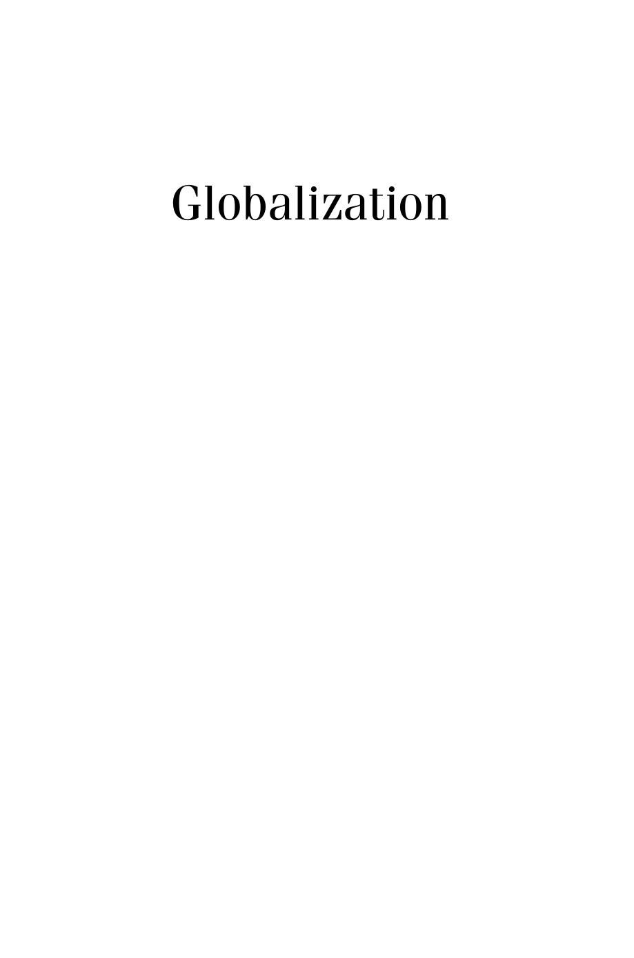 Globalization by Donald J. Boudreaux