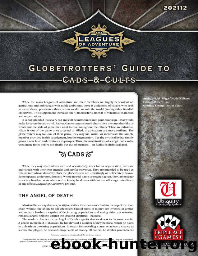 Globetrotters Guide to Cads and Cults by Unknown