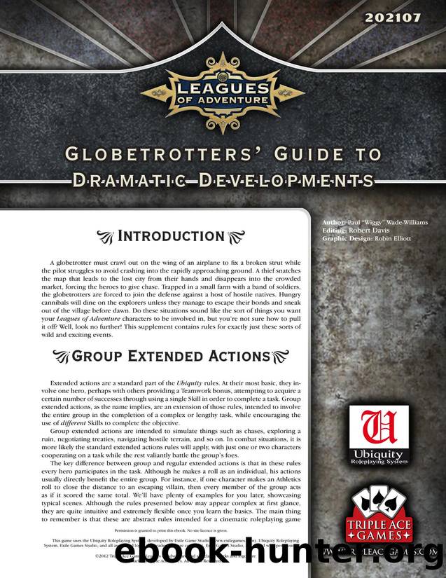 Globetrotters Guide to Dramatic Developments by Unknown