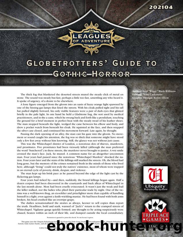 Globetrotters Guide to Gothic Horror by Unknown