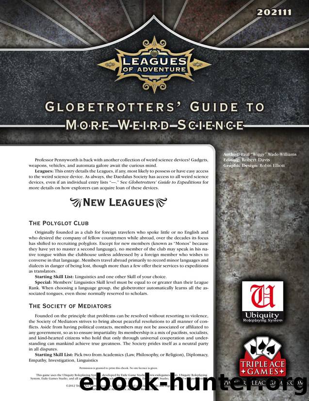 Globetrotters Guide to More Weird Science by Unknown