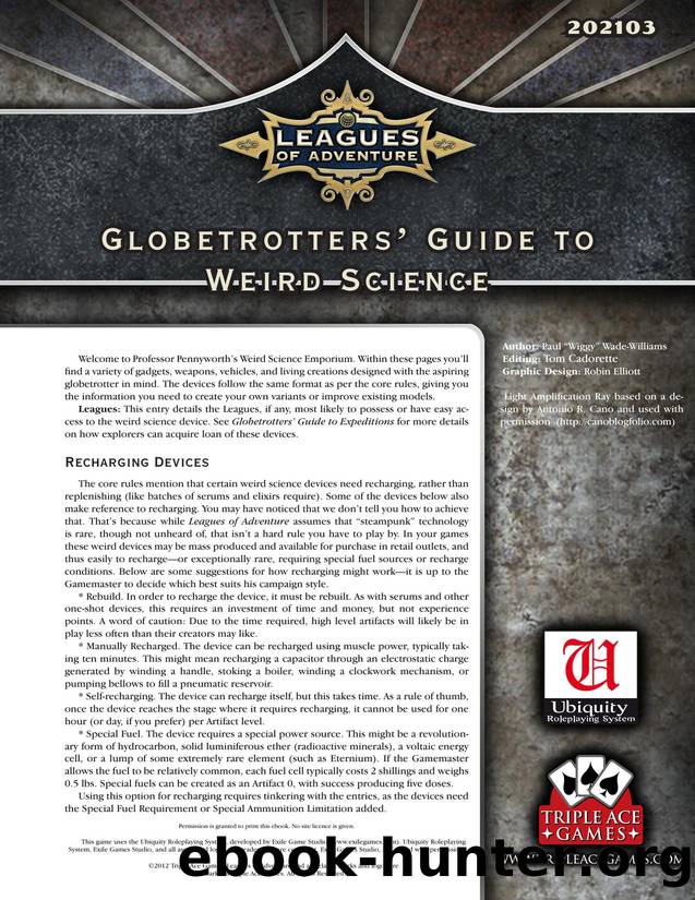 Globetrotters Guide to Weird Science by Unknown