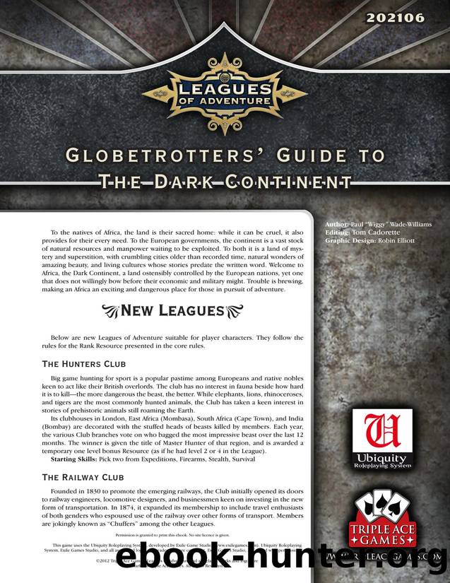 Globetrotters Guide to the Dark Continent by Unknown