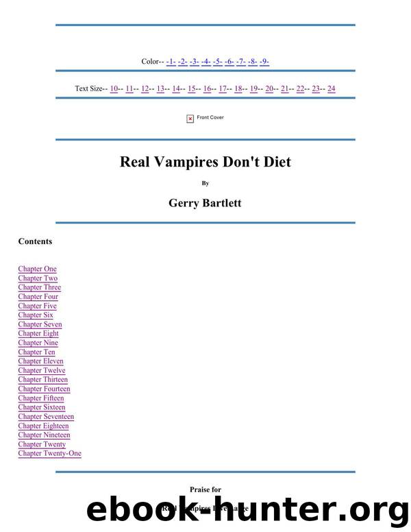 Glory St. Claire 04 by Real Vampires Don't Diet