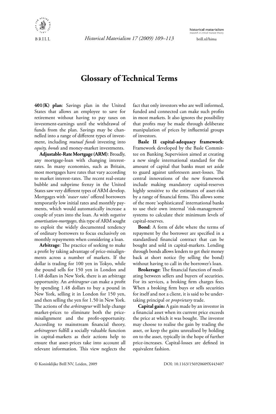 Glossary of Technical Terms by Unknown