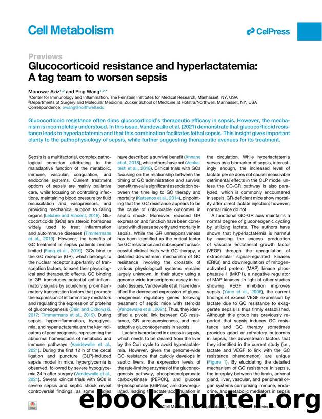 Glucocorticoid resistance and hyperlactatemia: A tag team to worsen sepsis by Monowar Aziz & Ping Wang