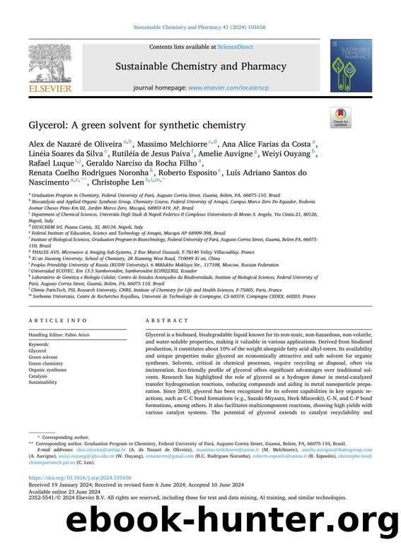 Glycerol: A green solvent for synthetic chemistry by unknow