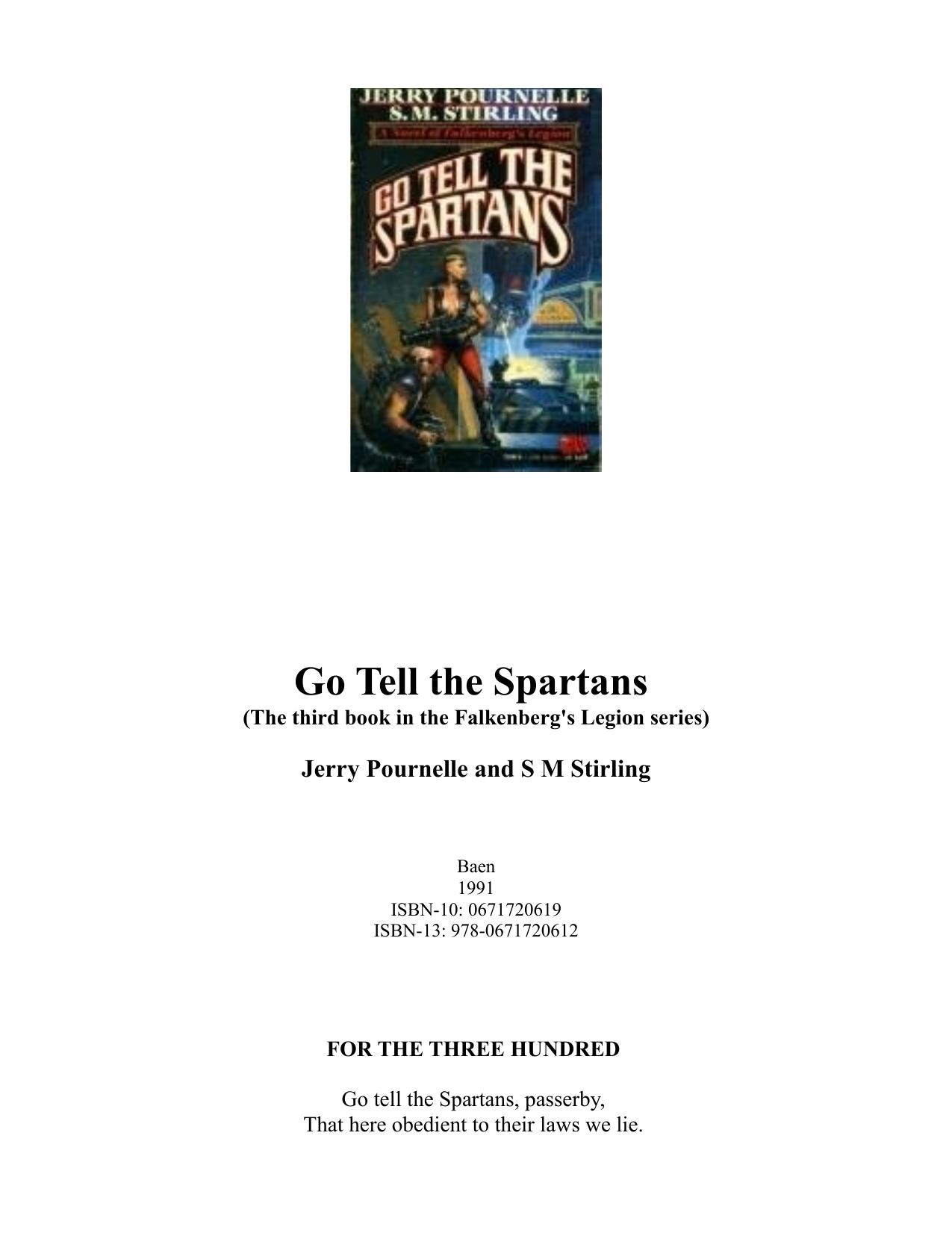 Go Tell the Spartans : A Novel of Falkenberg's Legion by Jerry Pournelle SM Stirling