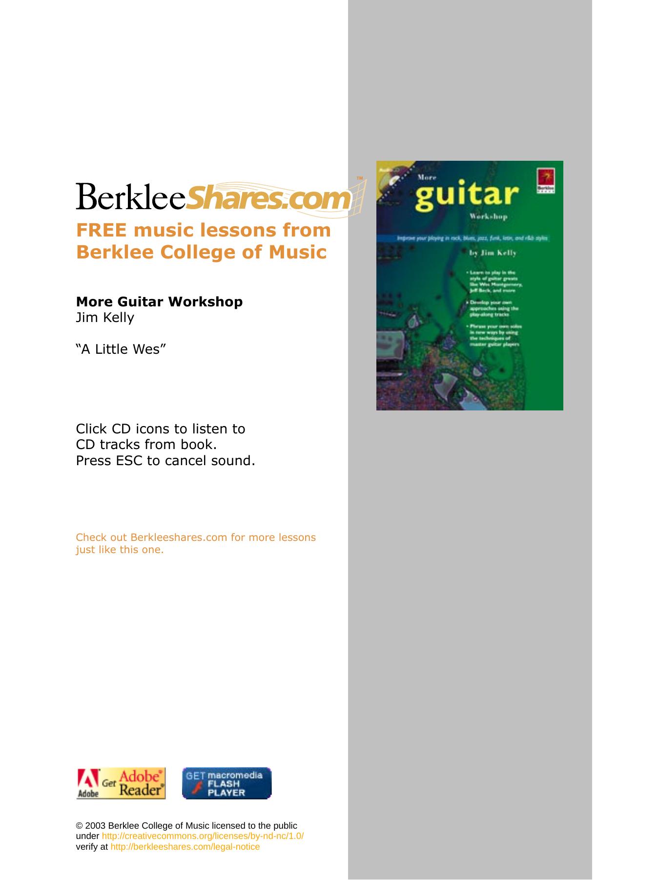 Go to Berkleeshares.com for more FREE music lessons by Sound Like Wes
