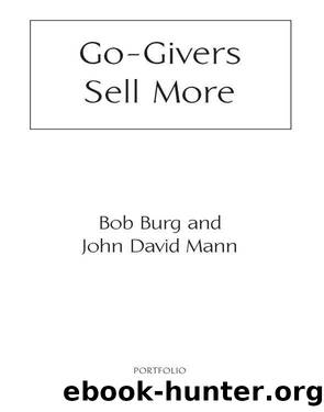 Go-Givers Sell More by Bob Burg
