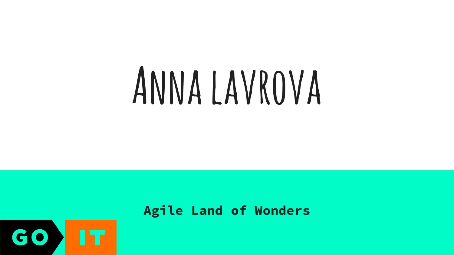 GoIT. Agile land of Wonders by Unknown