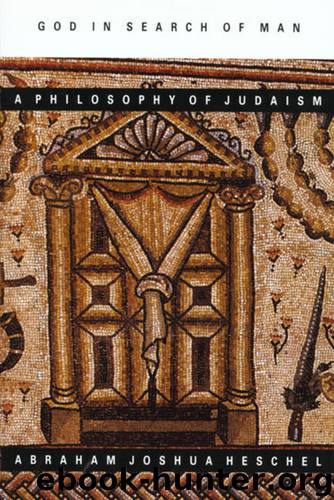 God in Search of Man by Abraham Joshua Heschel