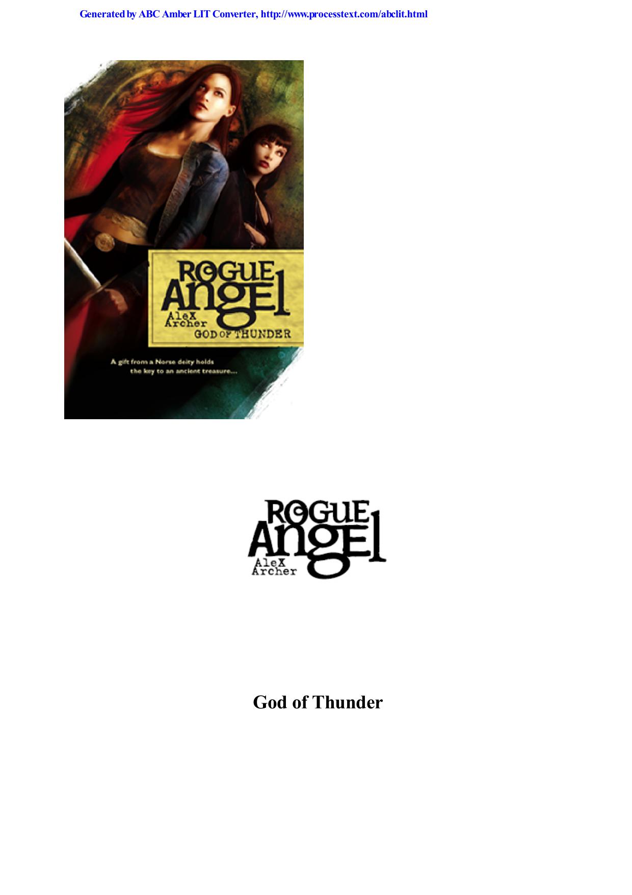 God of Thunder by Alex Archer
