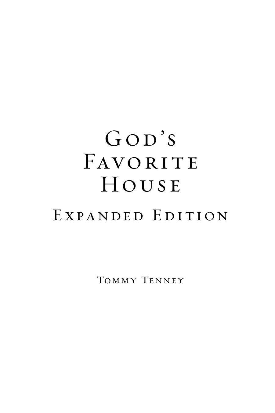 God's Favorite House by Tommy Tenney
