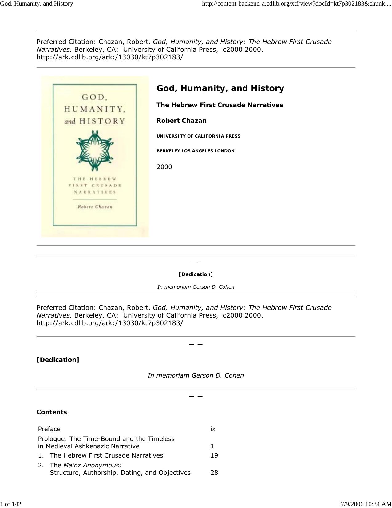 God, Humanity, and History by Master Clark