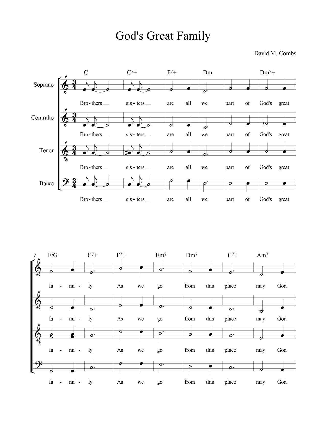 GodÂ´s great family (David Combs) by Unknown