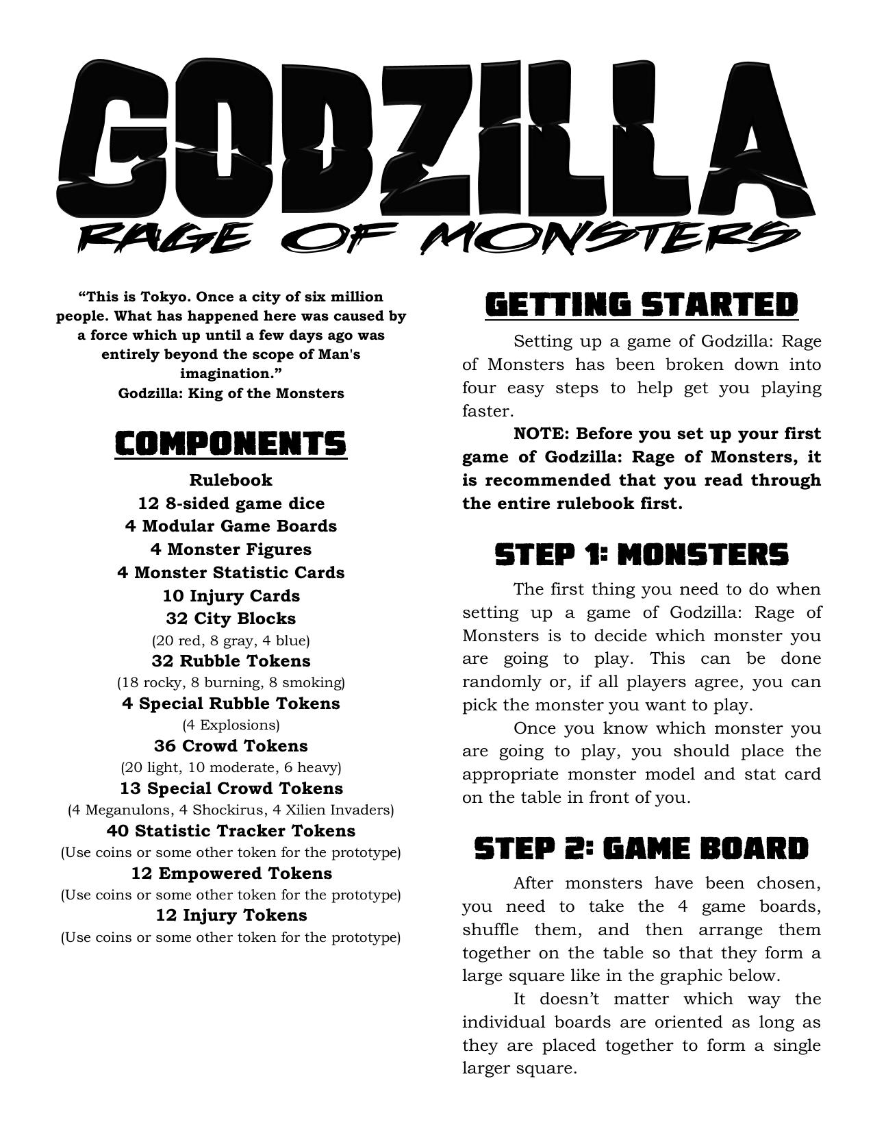 Godzilla Rage of Monsters by Unknown