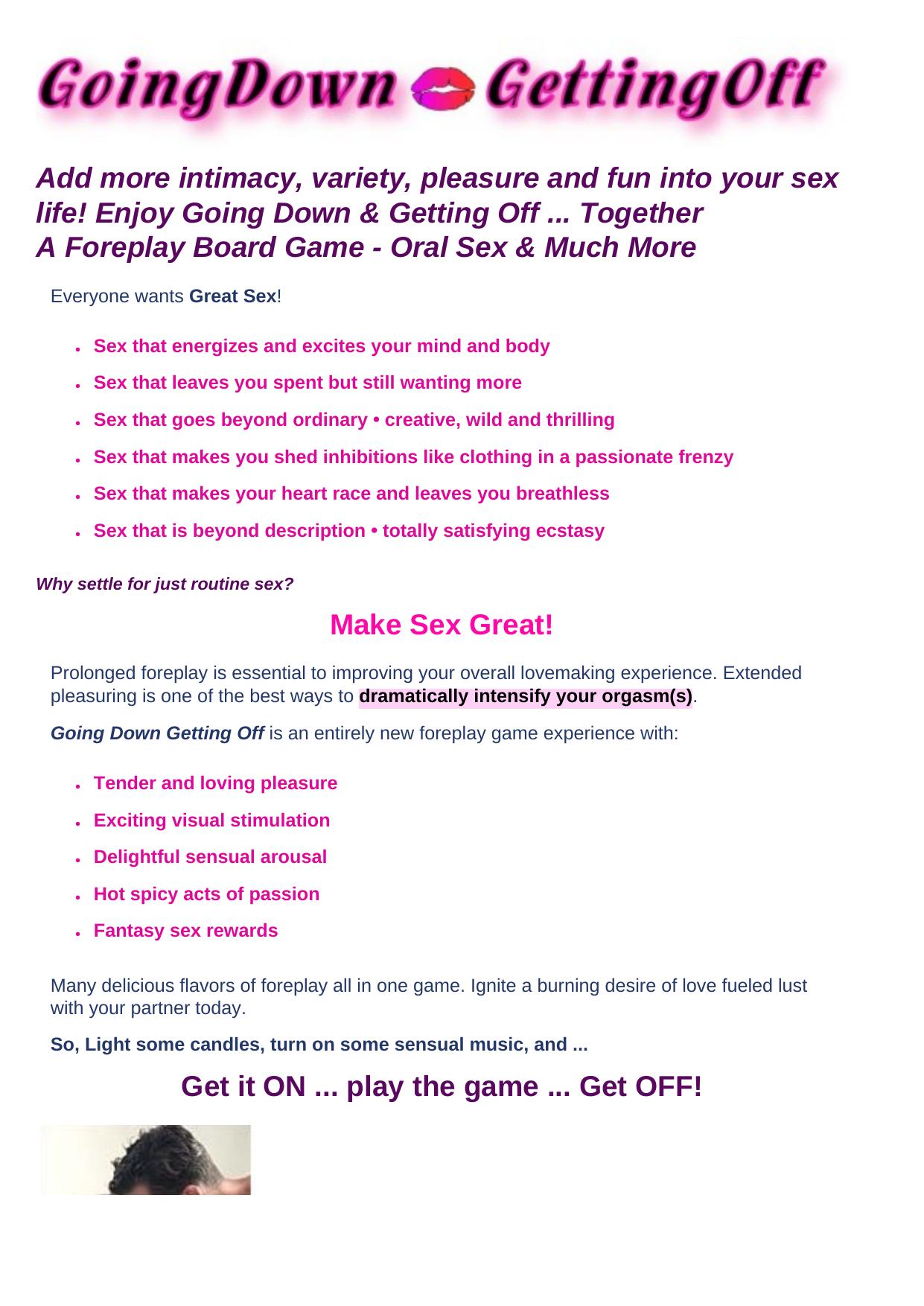 Going Down Getting Off Game. by Best of Kuszter's Collection