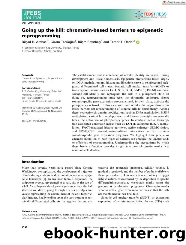Going up the hill: chromatinâbased barriers to epigenetic reprogramming by Unknown