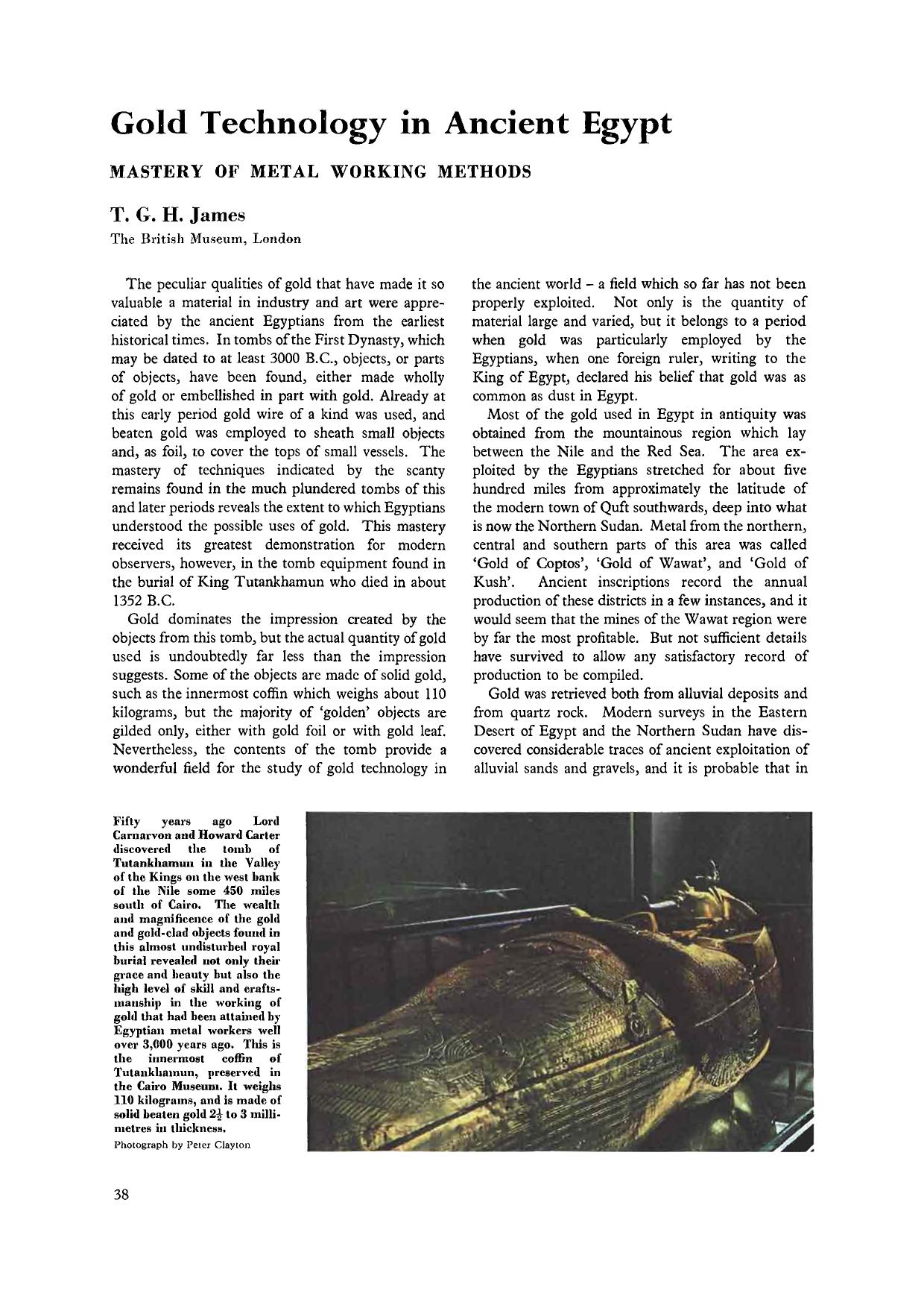 Gold technology in ancient Egypt by Unknown