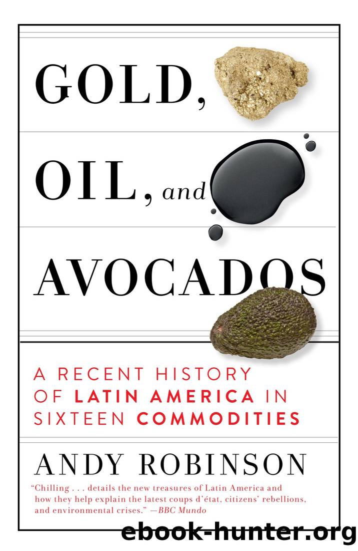 Gold, Oil and Avocados: A Recent History of Latin America in Sixteen Commodities by Andy Robinson