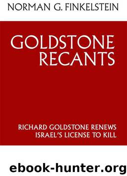 Goldstone Recants by Norman Finkelstein