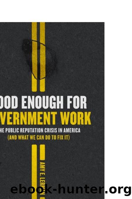 Good Enough for Government Work: The Public Reputation Crisis in America (And What We Can Do to Fix It) by Amy E. Lerman