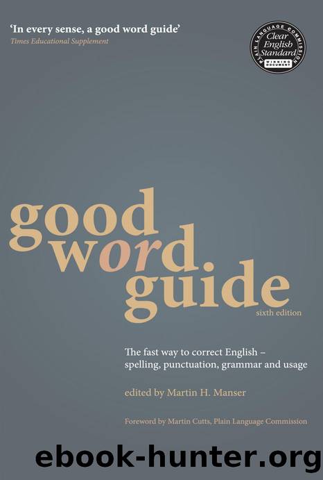 Good Word Guide [5th Ed.] by Martin H. Manser