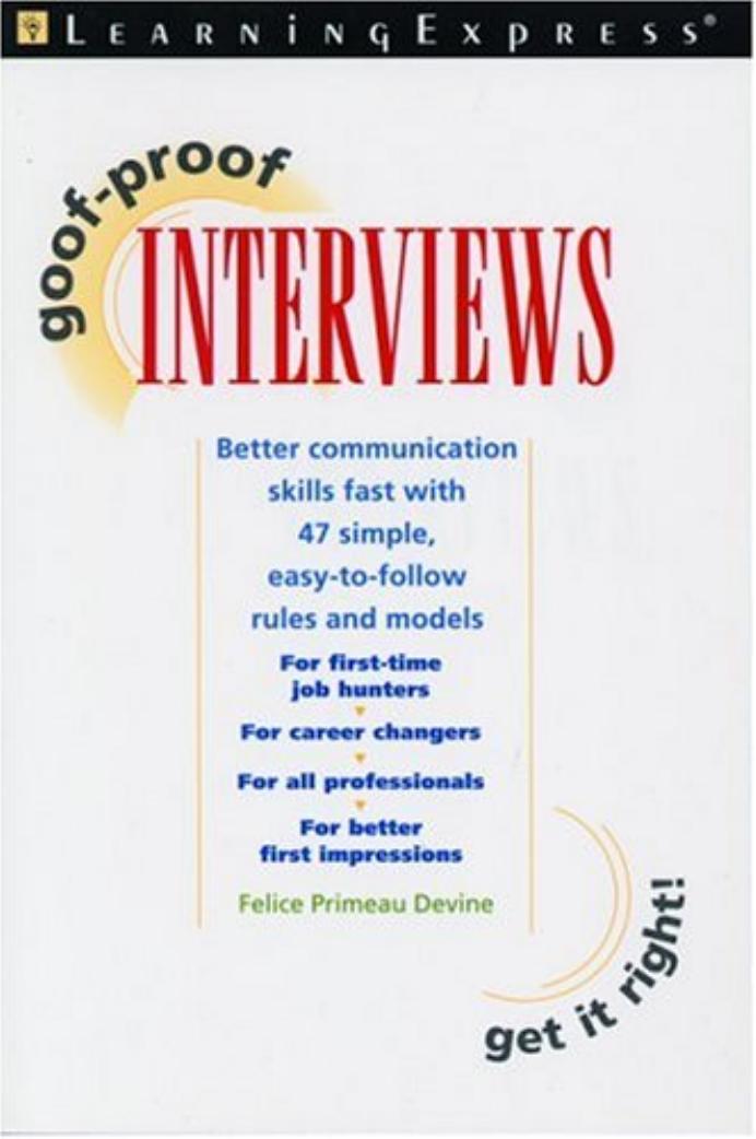 Goof-Proof Interviews by Unknown