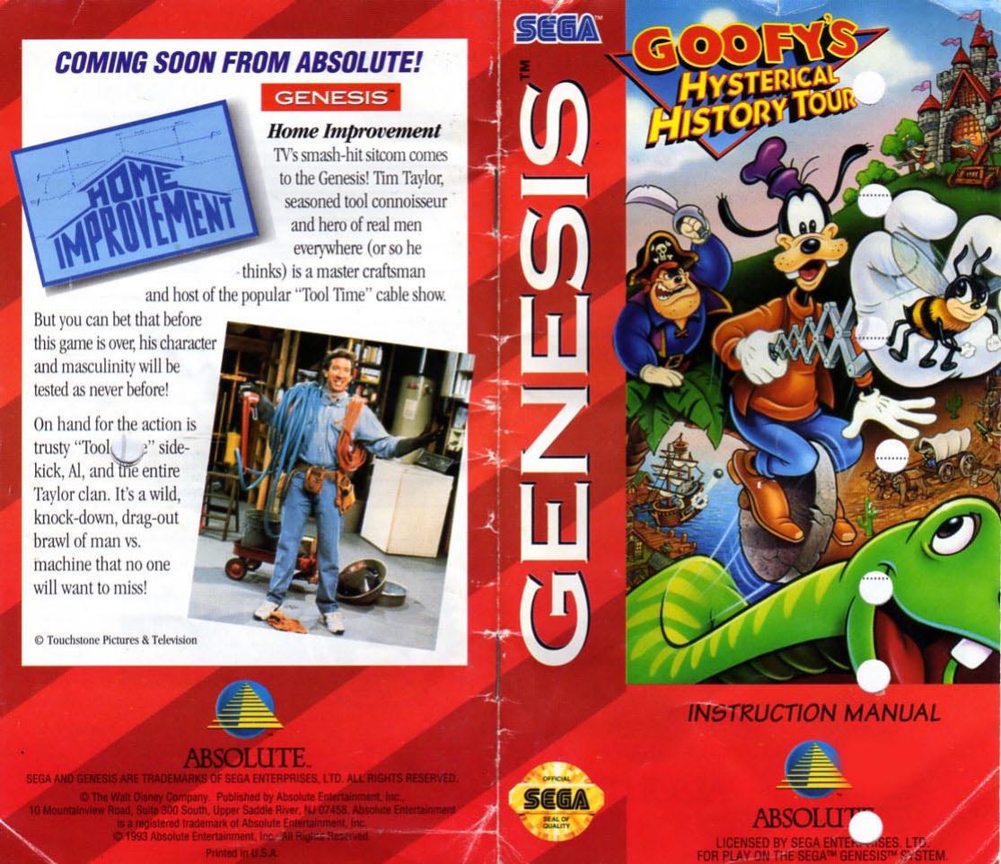 Goofy's Hysterical History Tour (U) by Unknown
