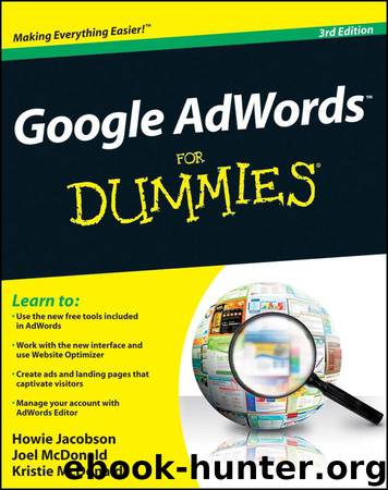 Google AdWords For Dummies (For Dummies (Computers)) by Jacobson Howie & McDonald Joel & McDonald Kristie