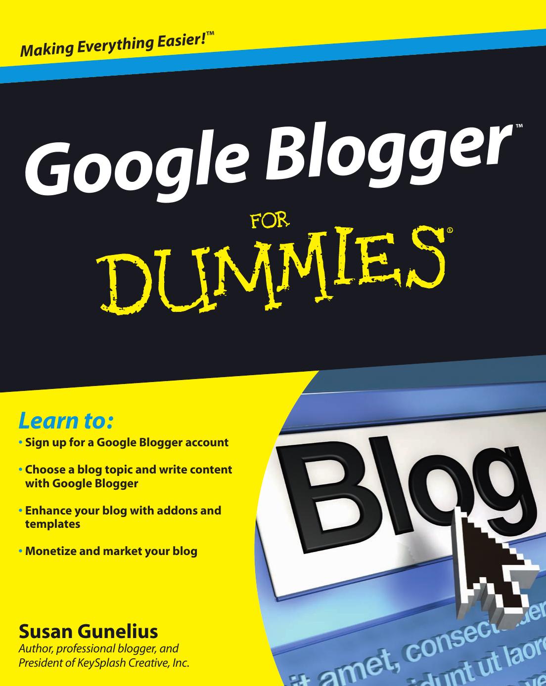 Google Blogger for dummies by Susan Gunelius