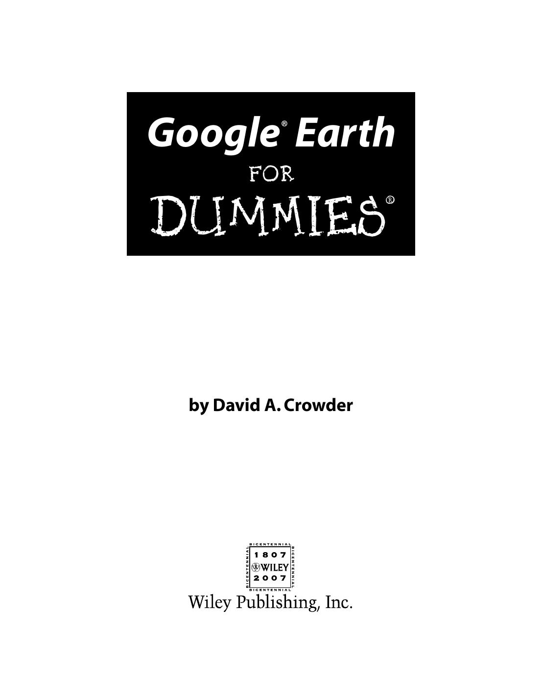 Google Earth for DUMmIES by Unknown