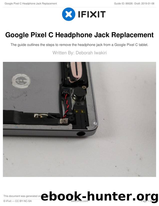 Google Pixel C Headphone Jack Replacement by Unknown