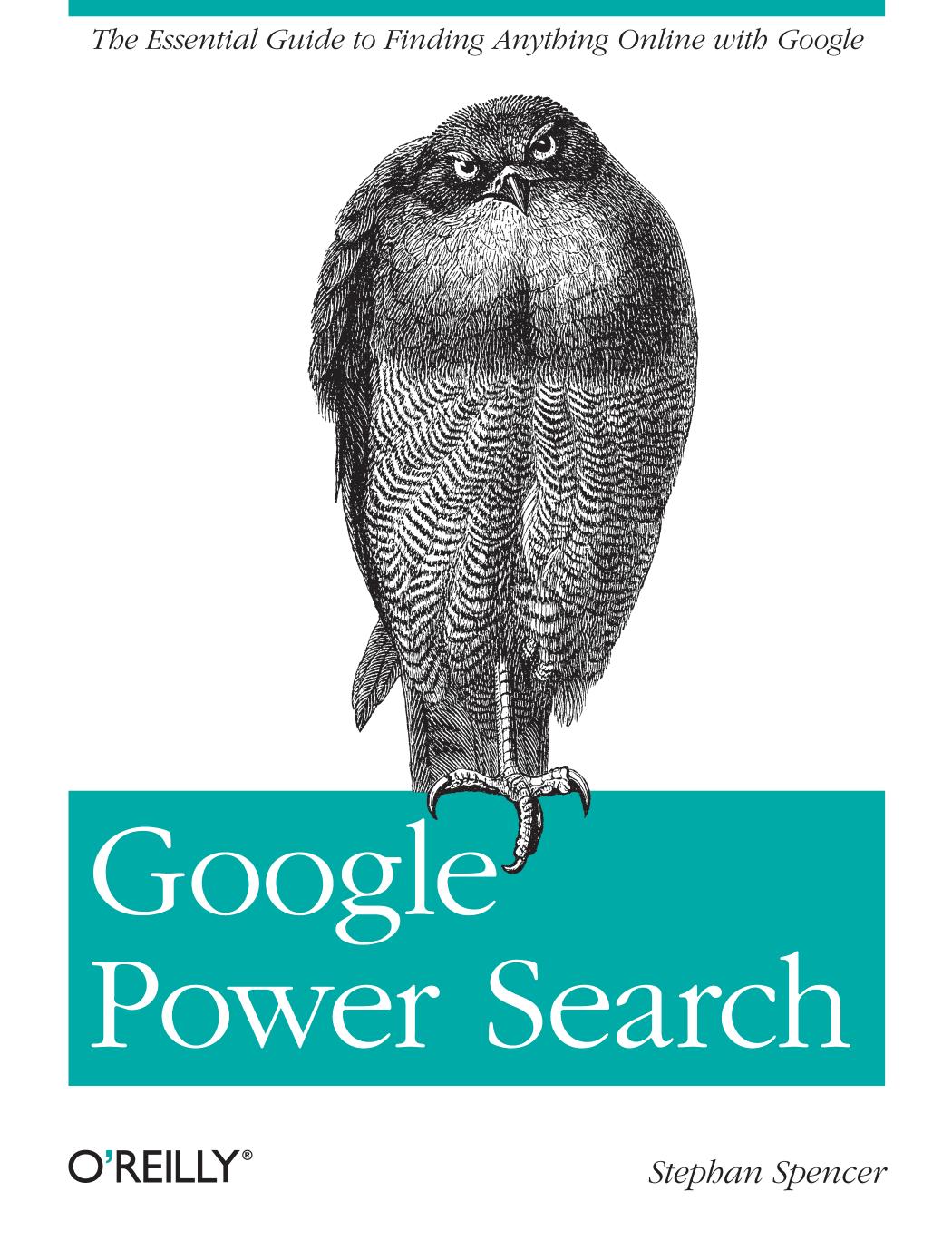 Google Power Search by Stephan Spencer